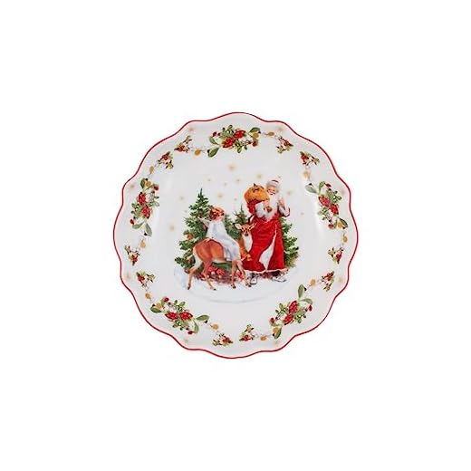 Villeroy & Boch - Annual Christmas Edition årsskål 2020, liten skål premium porslin, med gyllene bottenstämpel, färgglad, 16 x 16 cm, vit, 23,5 cm/0,33 l, 14-8626-3873