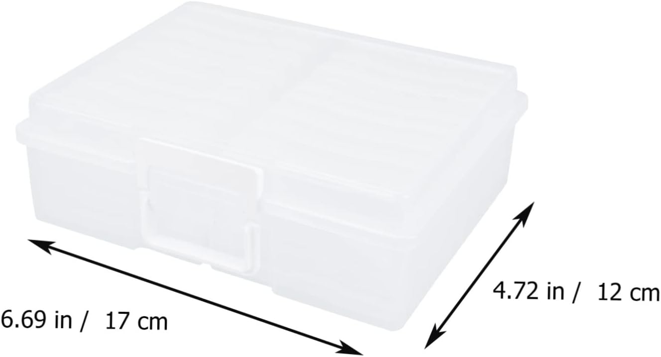 1pc Transparent Photo Storage Organizer Multifunctional Photo Case for Secure Storage of Pictures Family Postcards and More and Easy to Clean