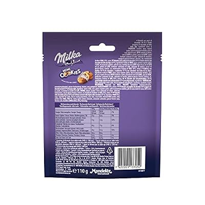 Milka Mini Cookies Covered with Alpine Milk Chocolate Pieces (Imported), 110g