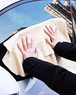 Lucosobie Natural Chamois Leather Large Super Soft Premium Washable Cloth for Car Drying (XL)