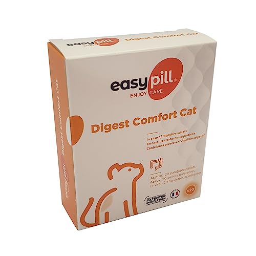 Easypill Cat Dog Digestion Supplement Comfort For Stomach Issues Diarrhoea (Cat x 20 Pellets)