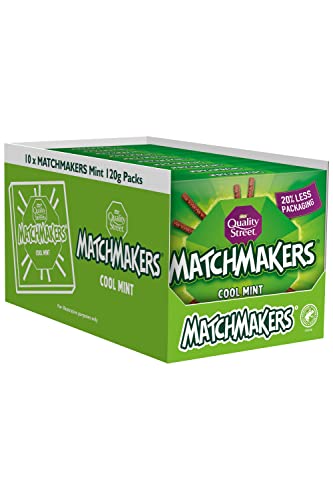 Quality Street Matchmakers Mint Chocolate Box, Chocolate Gift, 10 x 100 g