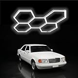 Photo Gallery mofgoe luci da garage esagonali a 5 griglie, luci led a nido d ape super luminose, bianco naturale 6500k, facile da installare, 168w 20160 lumen, per garage, magazzino, palestra,nero Photo Gallery mofgoe luci da garage esagonali a 5 griglie, luci led a nido d ape super luminose, bianco naturale 6500k, facile da installare, 168w 20160 lumen, per garage, magazzino, palestra,nero