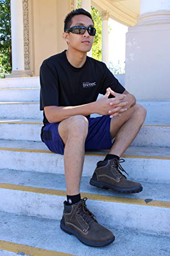 Premium Bamboo Crew Work Socks- Quarter High Moisture Wicking, Odor Eliminating Black Quarter Crew Socks For Men Size 9-12 - 3 Pair #TOP7