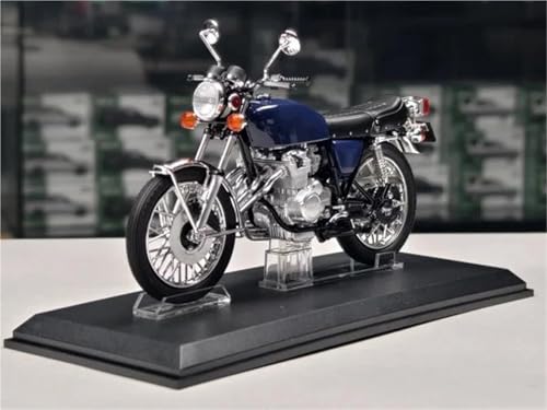 Moto miniature Honda CB400 turquoise, idée cadeau idéale pour motard