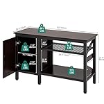 YITAHOME 55-75 Gallon aquarium stand with Power Outlets, Heavy Duty Metal Fish Tank Stand, Cabinet for Fish Tank Accessories Storage suitable for Fish Tank, Turtle Tank, 880LBS Capacity, Brown - Image 4