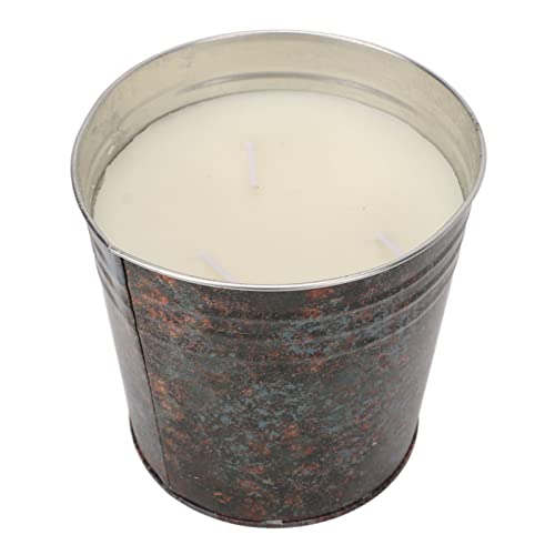 Kikumi Vela de Cubo 3 Mechas Olor a Humo Velas de Citronela para el Patio Cena Jardinería Picnic Acampación