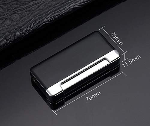 Miniatura 2 de Encendedor de cigarrillos con llama de chorro, encendedor de cigarrillos conmutable con esfera de llama ajustable, butano recargable para