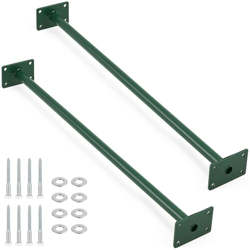 Zonon 2 Pcs Heavy Duty Outdoor Pull up Bars Heavy Strength Training Chin up Bars for Home Gyms Full...