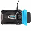 COOLCOLD K27 Laptop Cooler Portable USB Powered Vacuum Cooling Fan for 13-17 Inch Notebooks Ultra Quiet Air Extraction System with Non Slip Base Black Dual Turbo Fans