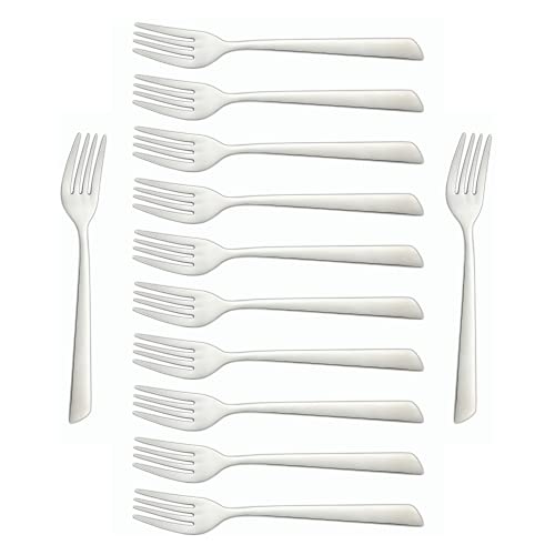 Arcos Serie Toscana - Box 12 Stück Kuchengabel - Monoblock aus einem Stück Edelstahl 18/10 und 140 mm Farbe Silber (12 pcs)