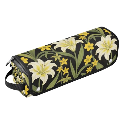 Bolsa de Viaje 2 en 1 para Plancha Rizador de Cabello con Almohadilla Resistente al Calor Organizadora Portátil para Herramientas de Peinado