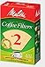 Melitta #2 Cone Coffee Filters, Unbleached Natural Brown, 100 Total Filters Count - Packaging May Vary