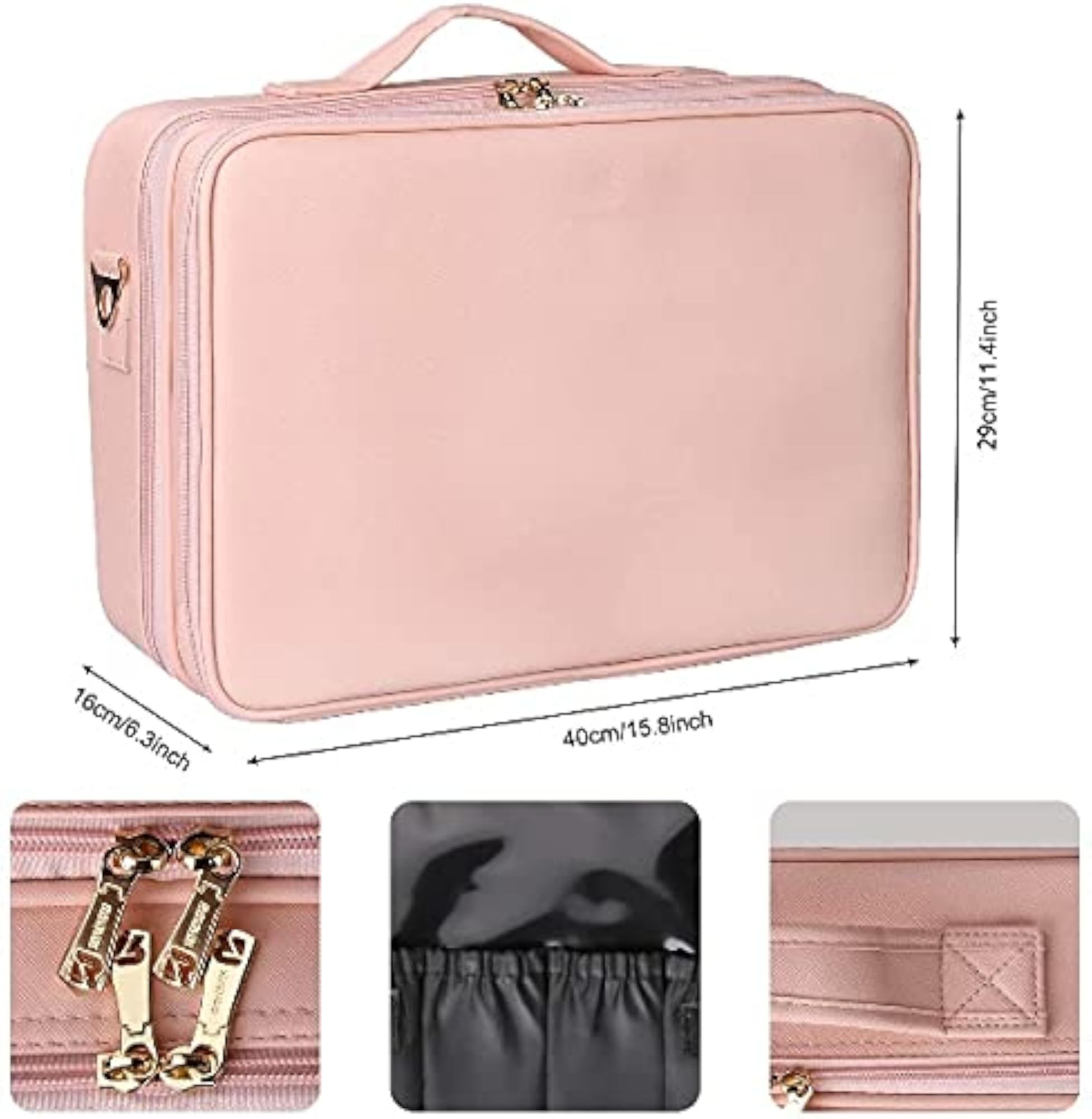 Professional Large Makeup Case Cosmetic Train Case