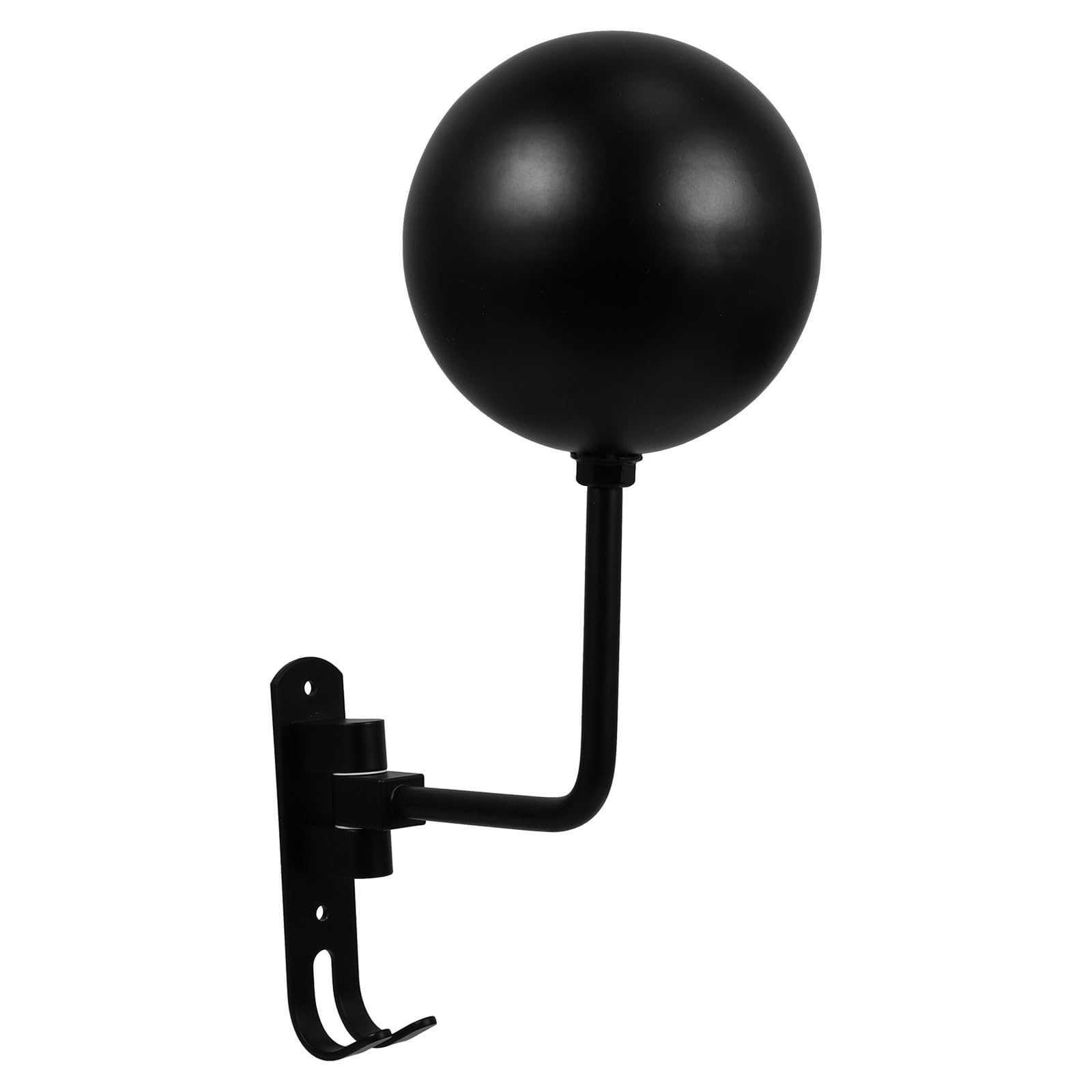 Soporte para Cascos de Moto Pared Estante Aluminio Inoxidable Negro Organizador