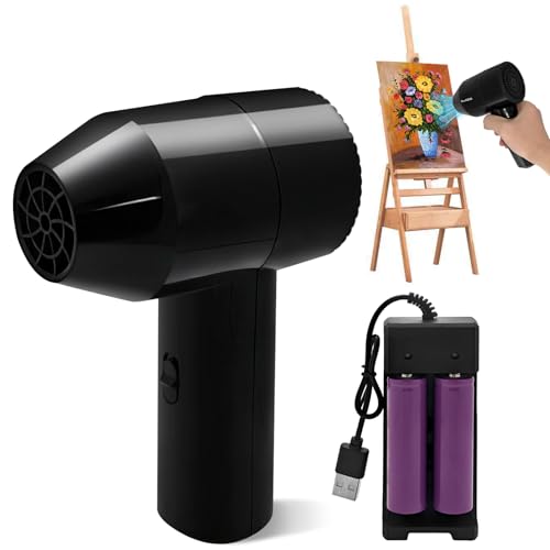 Colores Secador de pelo de secado rápido con cargador USB, secador de pelo para pintar, acuarela Secador de pelo de secado rápido, secador de pelo de colores, silencioso y de secado rápido