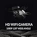 KINGBOT RC Drone, 2.4Ghz Foldable Quadcopter Home Toys WiFi FPV Remote Control Drones with 120°Wide-Angle 5mp 1080P Camera & Altitude Hold Functions
