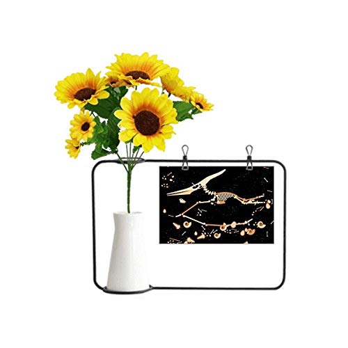 Bouteille miniature dinosaure et tournesol : carte de bénédiction originale pour offrir