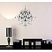 Rjjrr Vintage Żyrandol Dekoracyjna Naklejka Ścienna Winylowa Lampa Sufitowa Styl Sypialnia Salon Home Art Deco Tapeta 57X62Cm
