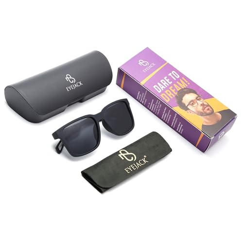 Image of EYEJACK by Voyage UV Protected & Polarized Square Sunglasses for Men & Women