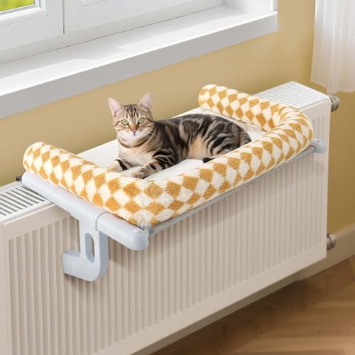 GUUSII HOME Heizungsliege Katzen Katzenliege Balkon Katzenbett für Bettkante Heizung Hängen Liegeplatz Einhängen Bett Hängematte Heizkörper Katze...