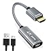 Hund und günstig Kaufen-HDMI Stecker auf USB-C Buchse mit Typ-C Kabel, HDMI-Eingang auf USB Typ C 3.1-Ausgang konverter, 4K 60 Hz Thunderbolt 3-Adapter für MacBook Pro,Mac Air,Microsoft Surface 5,Xreal Air Adapter