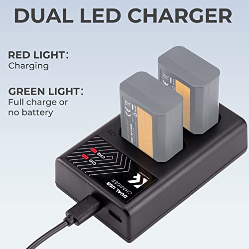 Chargeur rapide NP-FW50 à double interface USB et Type-C Sony A6300 A7II - 2