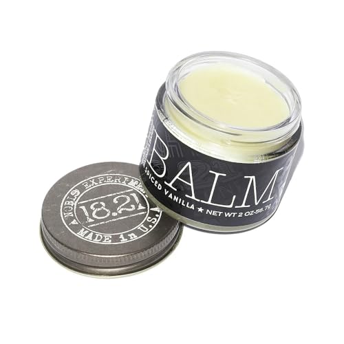 18.21 Man Made Beard Balm - Spiced Vanilla for Men 2 oz Balm Creame