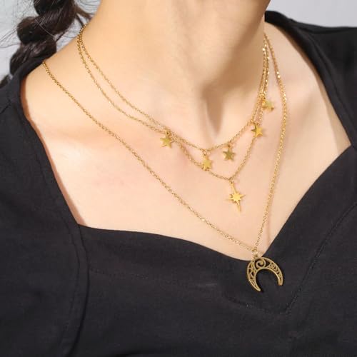 Collier soleil de sorcière argent 925 finitions Moonglow de luxe - 2