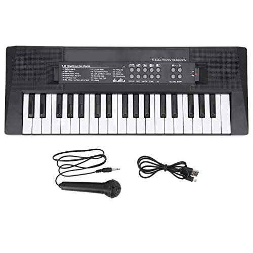 Pwshymi Mini Piano Numérique, 37 clés Piano électrique avec Microphone, Fonction d’enregistrement Clavier Musical pour… - Les Beatles, Paul McCartney, John Lennon, RIngo Starr, George Harrison Pwshymi Mini Piano Numérique, 37 clés Piano électrique avec Microphone, Fonction d'enregistrement Clavier Musical pour…