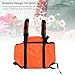 ZIZEV Huntings Strap Vest, 2 Bags 900D Nylon Adjustable Backpack Day Pack Large Capacity Orange for Outdoor Bird, Adjustable Padded Shoulder Straps, Quick Releases Buckle, Load Sharing