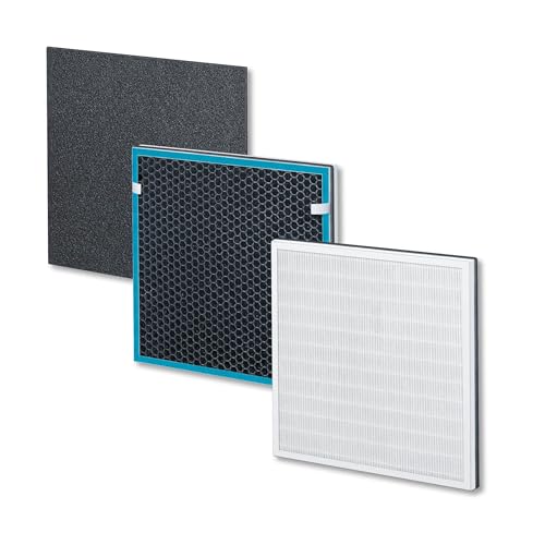 Beurer LR200/210 Filter Replacement Set, 3-Layer Filter System: HEPA Filter H13, Activated Carbon Filter, Pre-filter, Give Your Air Purifier a New Lease of Life, Captures 99.95% of Harmful Particles