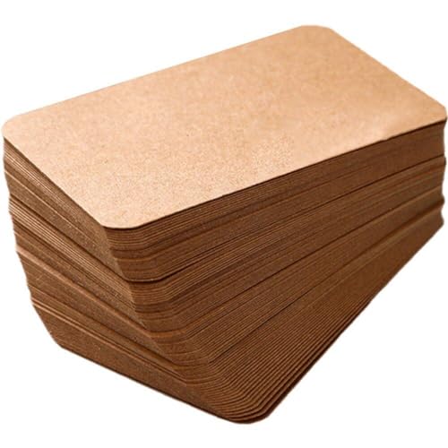 Tarjetas de papel kraft para manualidades creativas, mensajes y organización en el hogar 2