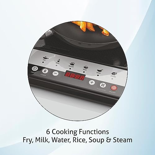 Glen Induction Cooktop with 6 Preset Cooking Functions 1600 Watt