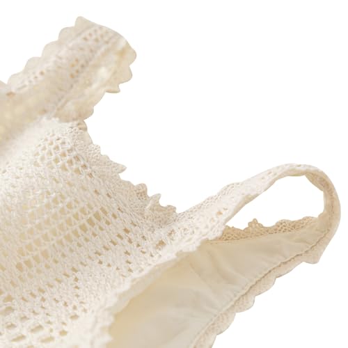 famuka Little Girl Strap Dress Kid Hollow Lace Playwear Dres2