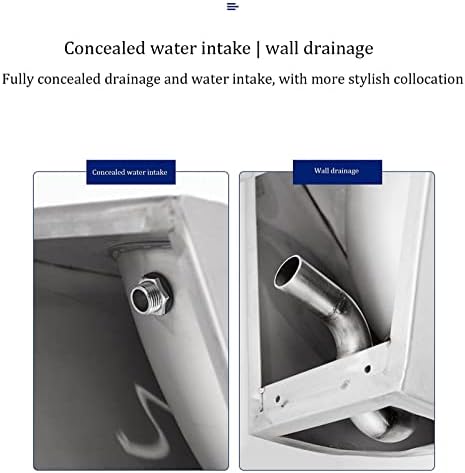 Automatic Induction Urinal Urinal, Wall-Mounted Male Urinal, Public Toilet Urinal, Small Vertical Toilet, Suitable for Home, Hotel, School