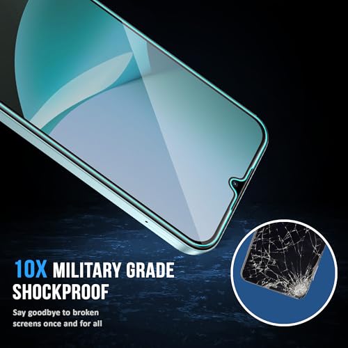 Image of ArmourPro Anti Glare Matte Tempered Glass for 15C and Poco C85, Anti Fingerprint Screen Protector, 9H Scratch Resistant, Smooth Touch, Easy Installation Kit with Cable Protector