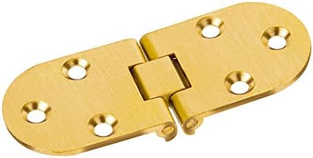 cernierificio valtoce 106sa30.80 A Biscuit Hinges with Stopper, Gold Satin Finish, Milled Brass Set of 24