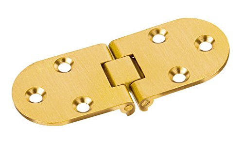 cernierificio valtoce 106sa30.80 A Biscuit Hinges with Stopper, Gold Satin Finish, Milled Brass Set of 24