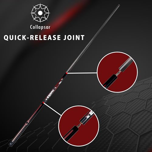 Taco de Pool Collapsar Carbon Fiber 3 piezas 12.9mm miniatura 4