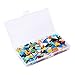 Pandahall Elite About 350 pcs Mixed Color Triangle Mosaic Tiles Opaque Glass Cabochons for Home Decoration Crafts Supply