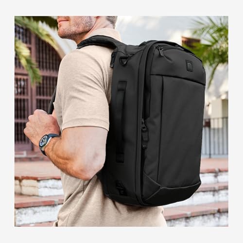 TravisMathew Lateral Convertible Travel Backpack/Briefcase, Black - Image 6