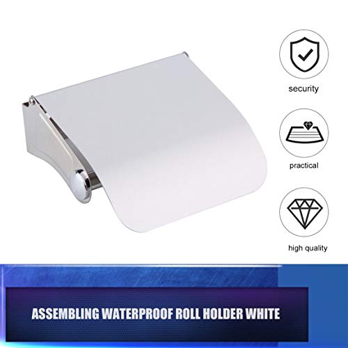 Preisvergleich Produktbild Erstaunlich Durable Badezimmer Zusatz-Edelstahl-Toilettenpapierhalter Papierrollenhalter Rollenpapier-Halter-Kasten (Farbe: silbern & Gray)