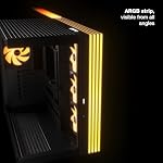 be quiet! Light Base 600 LX Black PC Case | Fully Windowed Front and Side Panel | Dual Chamber | ARGB LED Strip | 4 Light Wings LX 120mm PWM Fans | Inverted and Horizontal Layout Customizable | BGW67 - Image 2