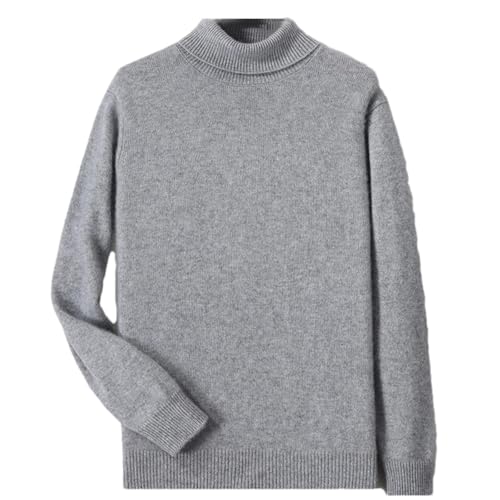 Men Pure Cashmere Turtleneck Sweater Thickened Warm Winter Loose Fashion Knit Pullover Sweater