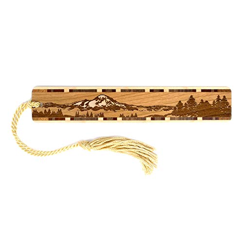 Mountain Wilderness Nature Scene Engraved Handmade Wooden Bookmark - Also Available With Personalization - Made In Usa #TOP8