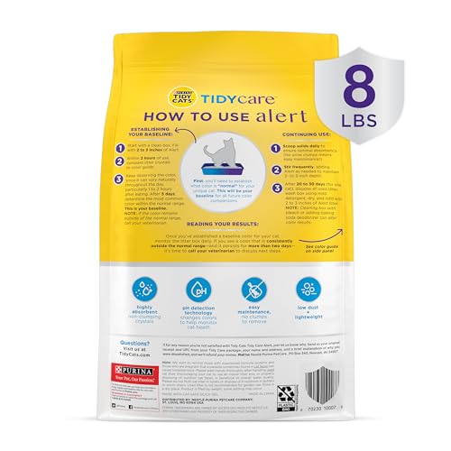 Purina Tidy Cats Tidy Care Alert Litter with Silica Crystals - 8 lb.