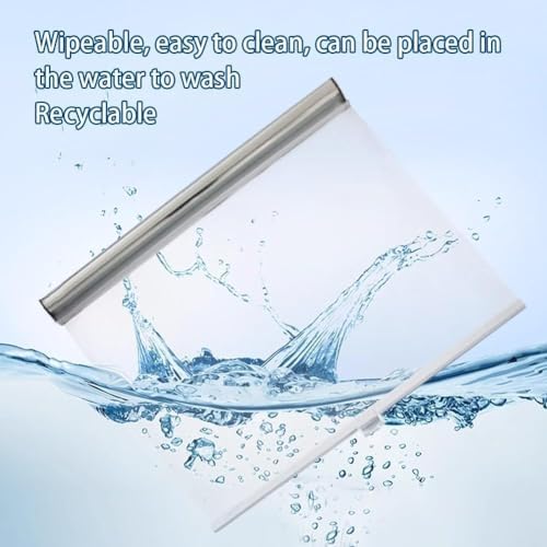 Clear Plastic Freezer Curtain with Pull Handle - Food Storage Wrap for Open Refrigerators, Ideal for Fruits, Vegetables & Fresh Meat - 19 (125x120cm)