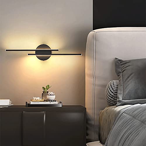 Accesorios de iluminación de pared lineales negros creativos de lujo 3