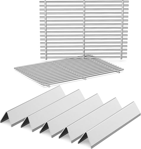 QuliMetal 15.3" Flavorizer Bars and Grill Grates for Weber Spirit E-310 and GS4 Spirit II 300 Series,Spirit 700,Genesis Silver/Gold B & C,Genesis Platinum B & C,Genesis 1000-3500